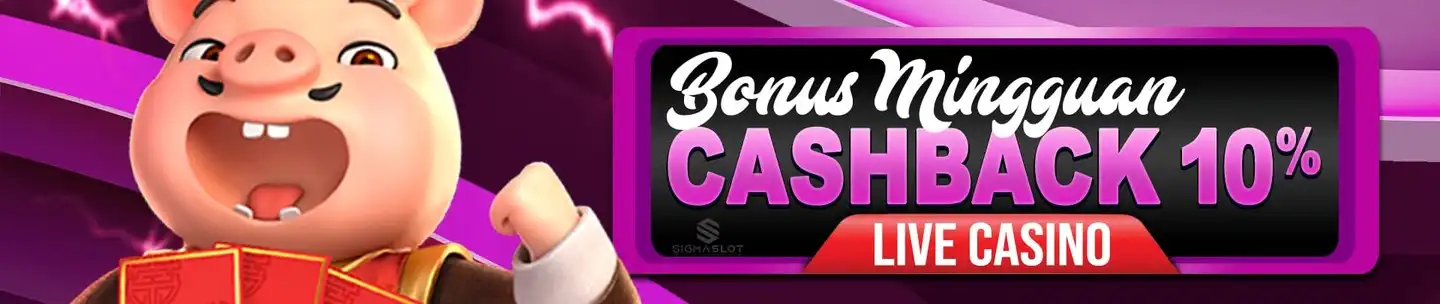 BONUS CASHBACK MINGGUAN CASINO 10%